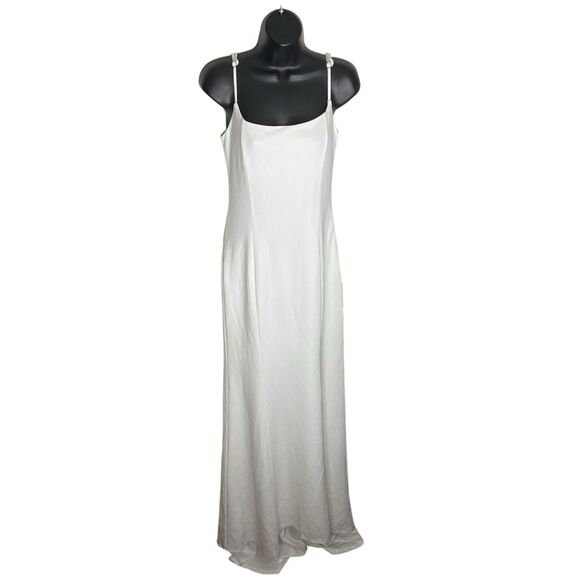 Lulus Blessed Romance Maxi Dress Womens Medium White Mermaid Event Wedding NWT - Picture 6 of 10